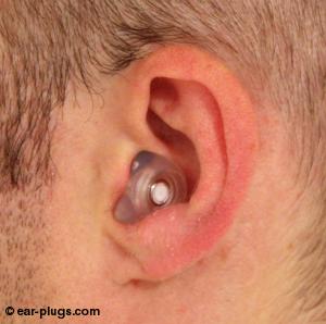  ear wearing  Etymotic ResearchER25, side view