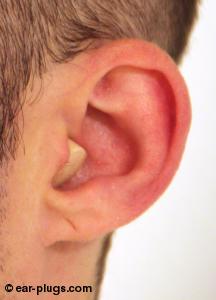  ear wearing  HearosHearos Ultimate Softness Series, side angle view